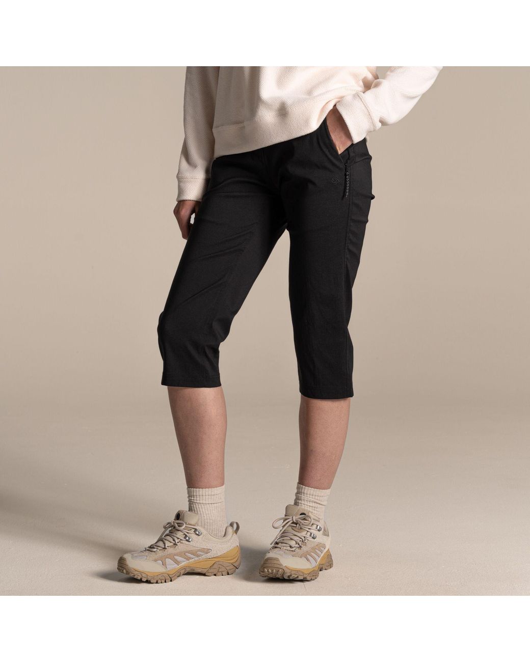 Craghoppers Black Kiwi Pro Iii Cropped-Leg Trousers