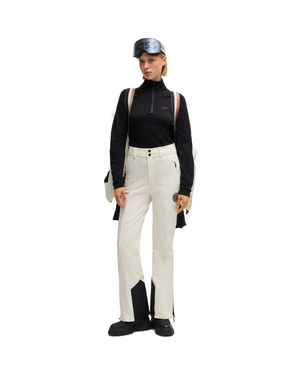 Boss Black Stretch Straight Leg Trousers