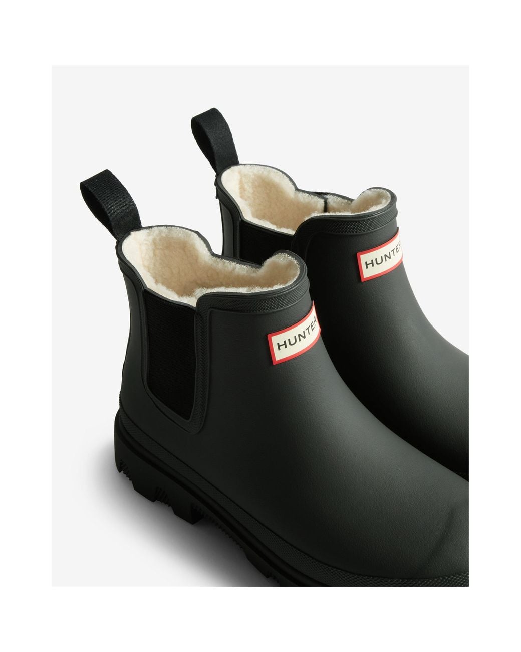 Hunter Black Downpour Short Wellingtons