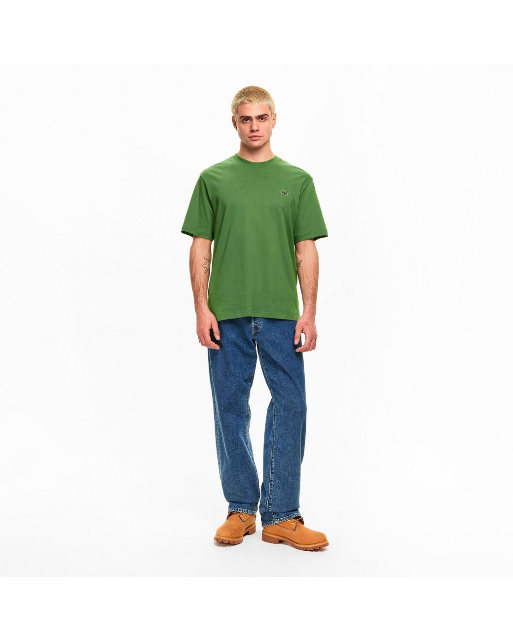 Lacoste Green Regular Fit Small Logo T-Shirt for men