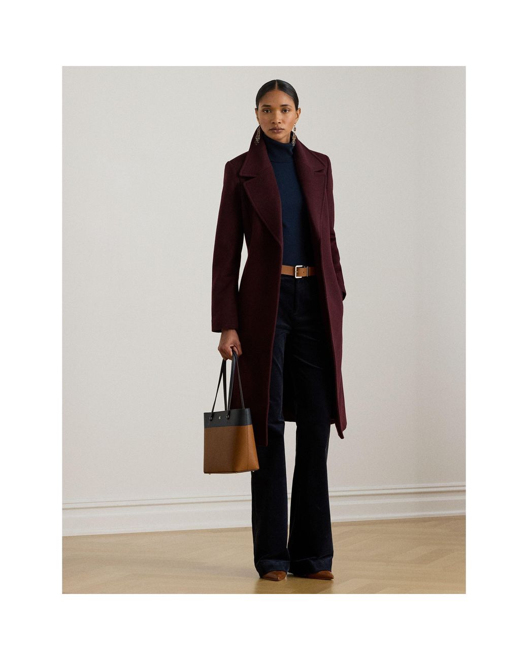 Ralph Lauren Red Lrl Wool Wrap Ld64