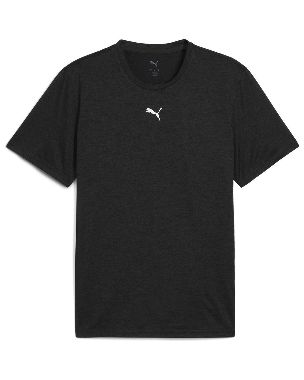 PUMA Black Tad Short Sleeve Performance Gym Top for men
