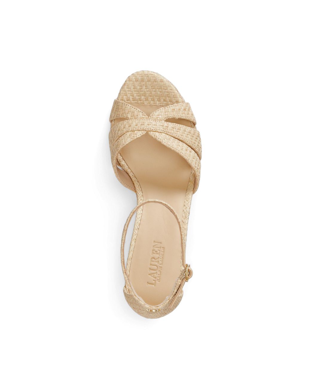 Ralph Lauren Metallic Wedge Heeled Sandals