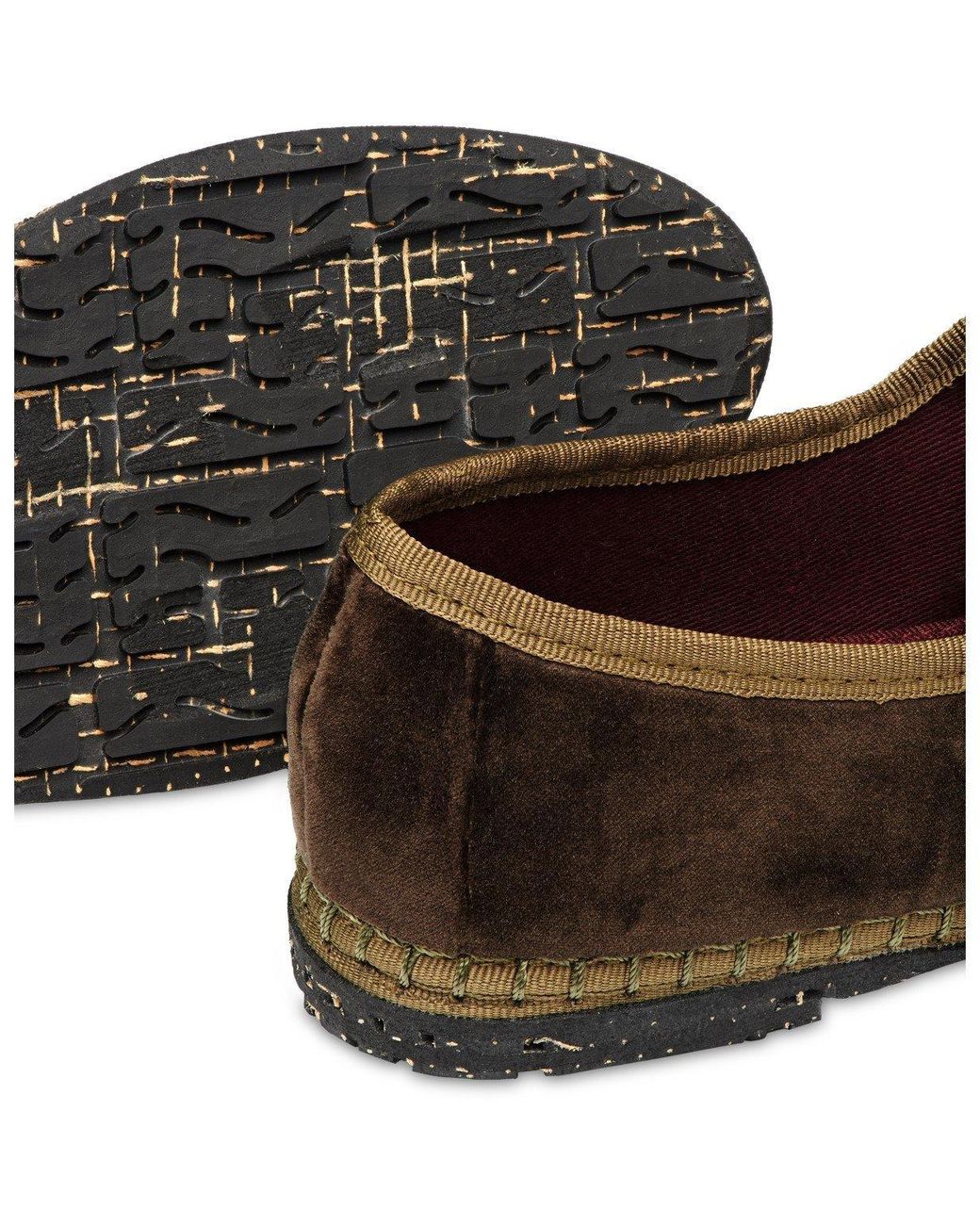 Flabelus Brown Velvet Mary Jane