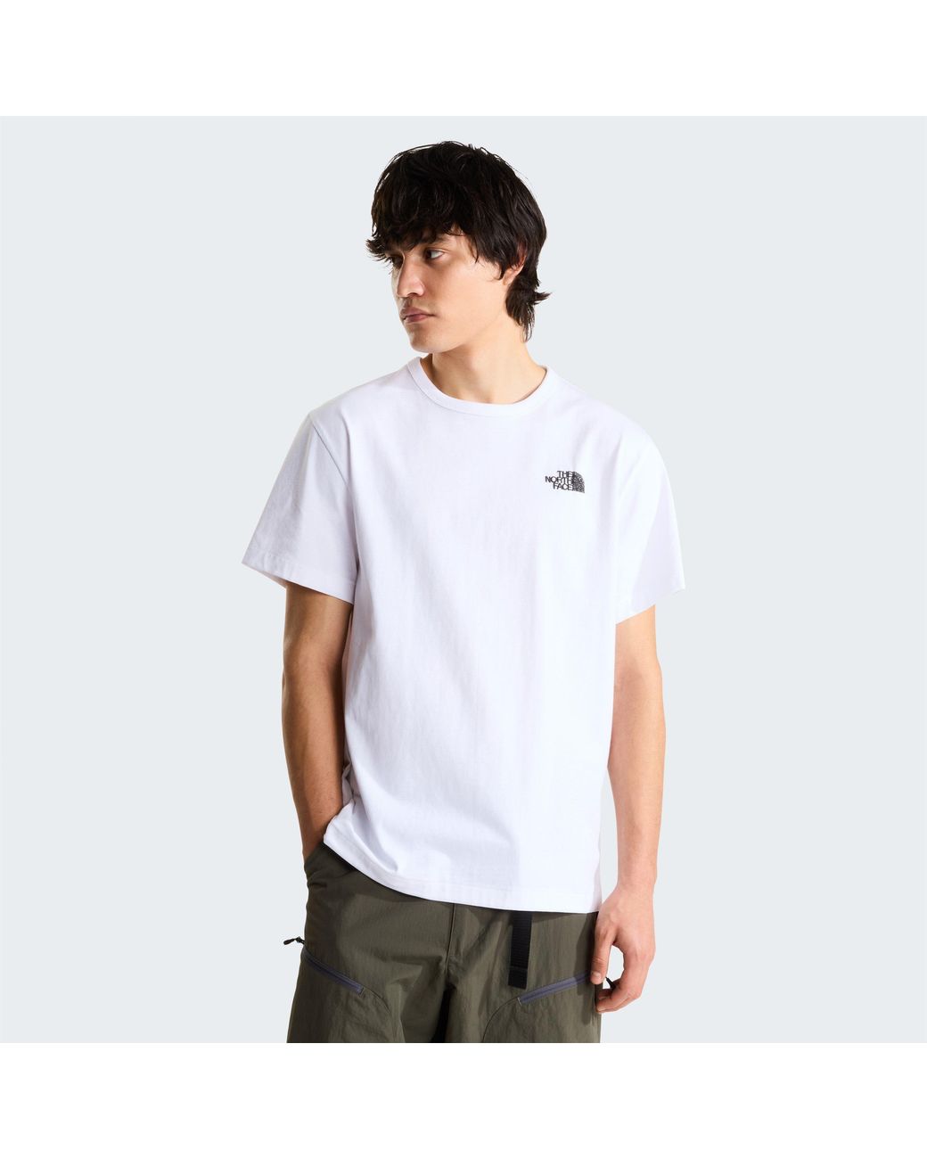 The North Face White Graphic Cotton Short-Sleeve T-Shirt for men