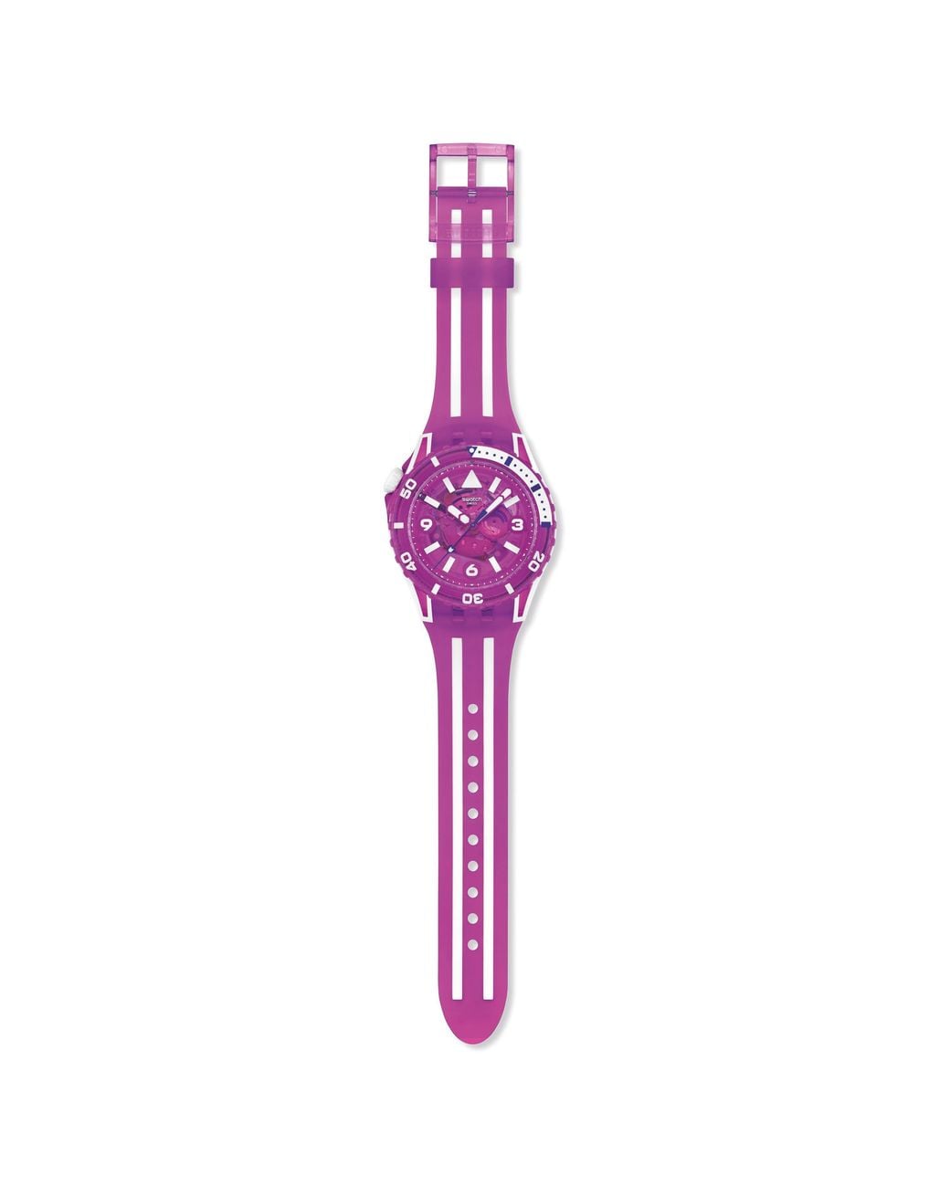 Swatch Purple Scubaqua Analogue Quartz Watch for men