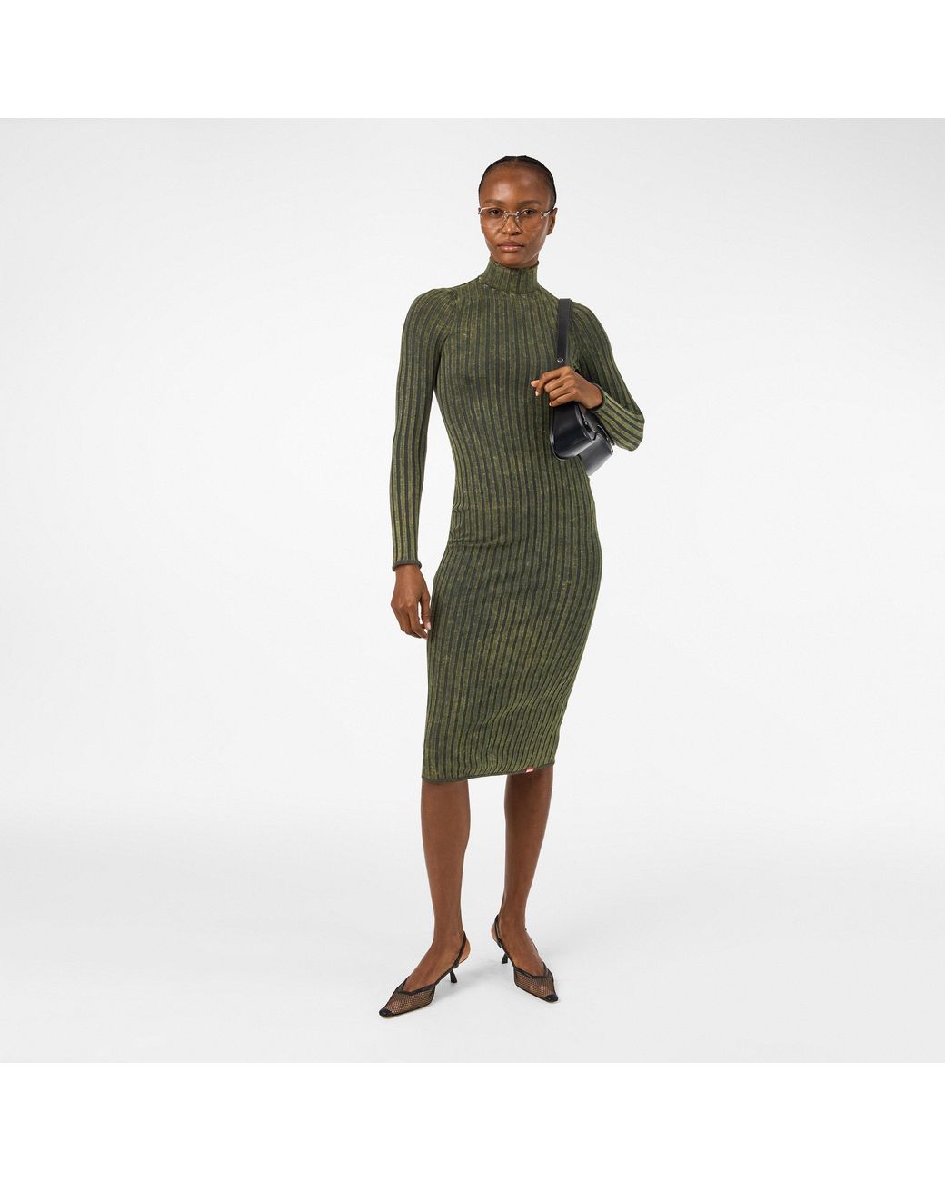 DIESEL Green D-Wavya Midi Dress