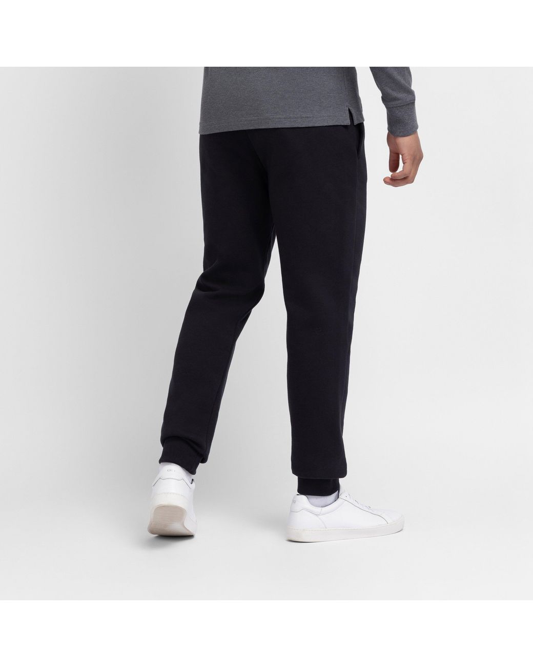 Eden Park Black Plain Jogging Bottoms for men