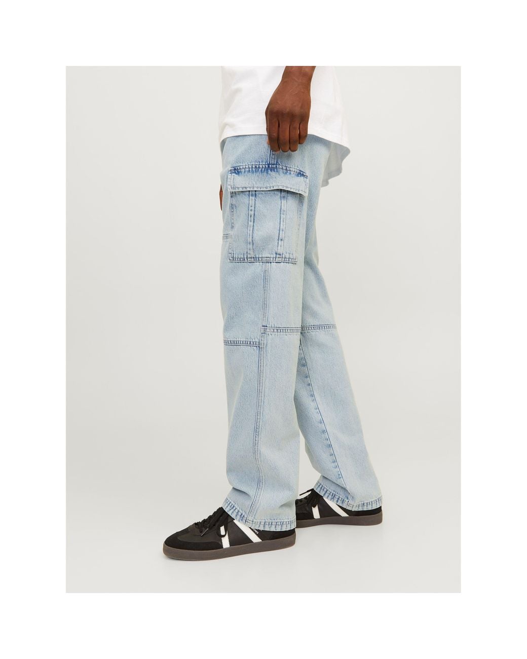 Jack & Jones Blue Eddie Wade Straight Leg Jeans for men