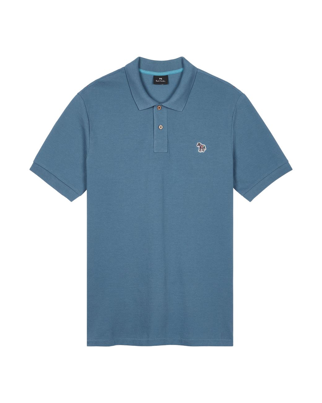 Paul Smith Blue Regular Fit Zebra Polo Shirt for men