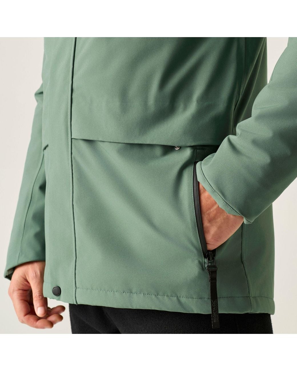 Regatta Green Baylon Waterproof Jacket for men