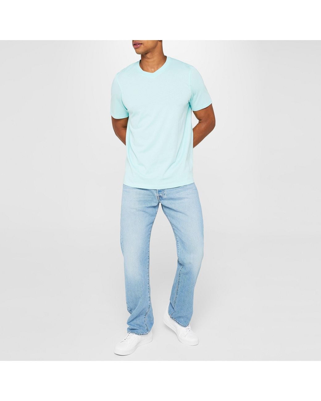 Donnay Blue Three Pack V Neck T Shirt for men