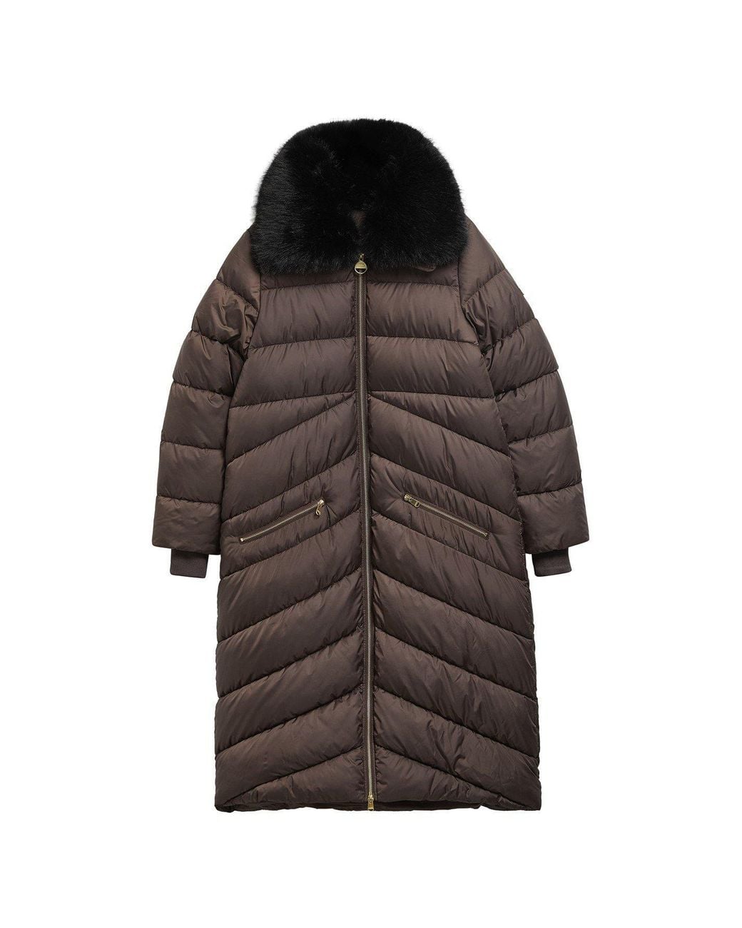 Barbour Black Cyrus Longline Puffer Jacket