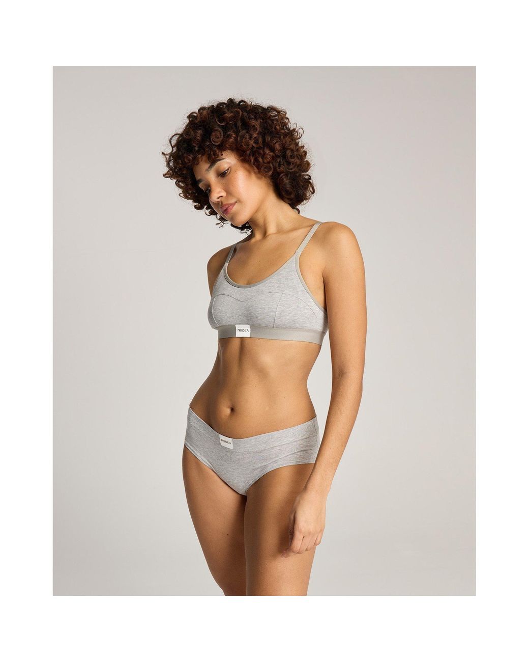 Nudea Multicolor Cotton Modal Contour Scoop Bralette