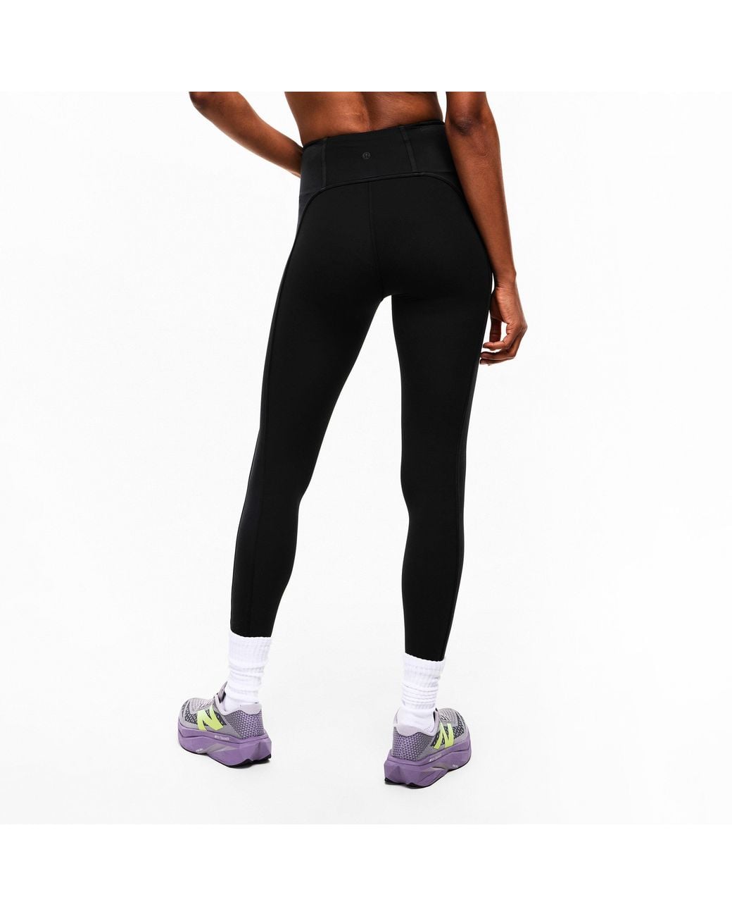 lululemon athletica Black Align 25 Satin High-Waisted Gym Leggings