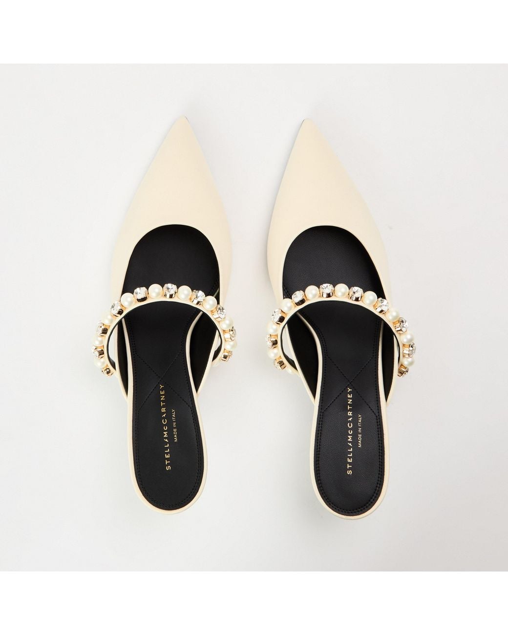 Stella McCartney Natural Elsa Stn Heeled Mule