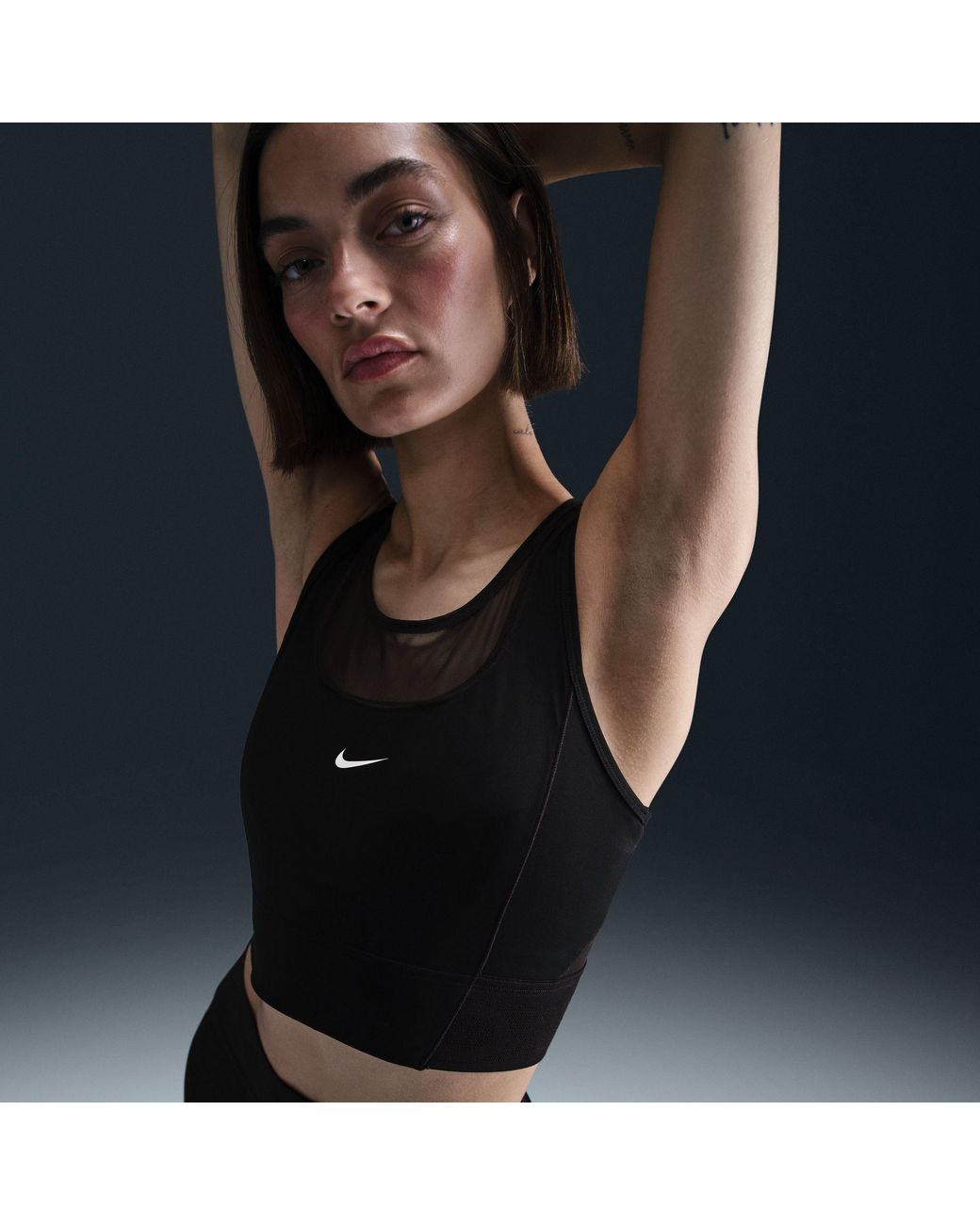 Nike Black W Np Df Crop Ta