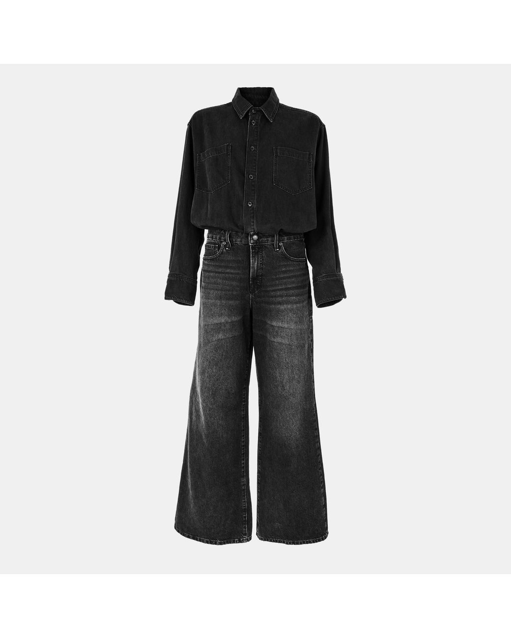GOOD AMERICAN Black Good British Jumpsuit