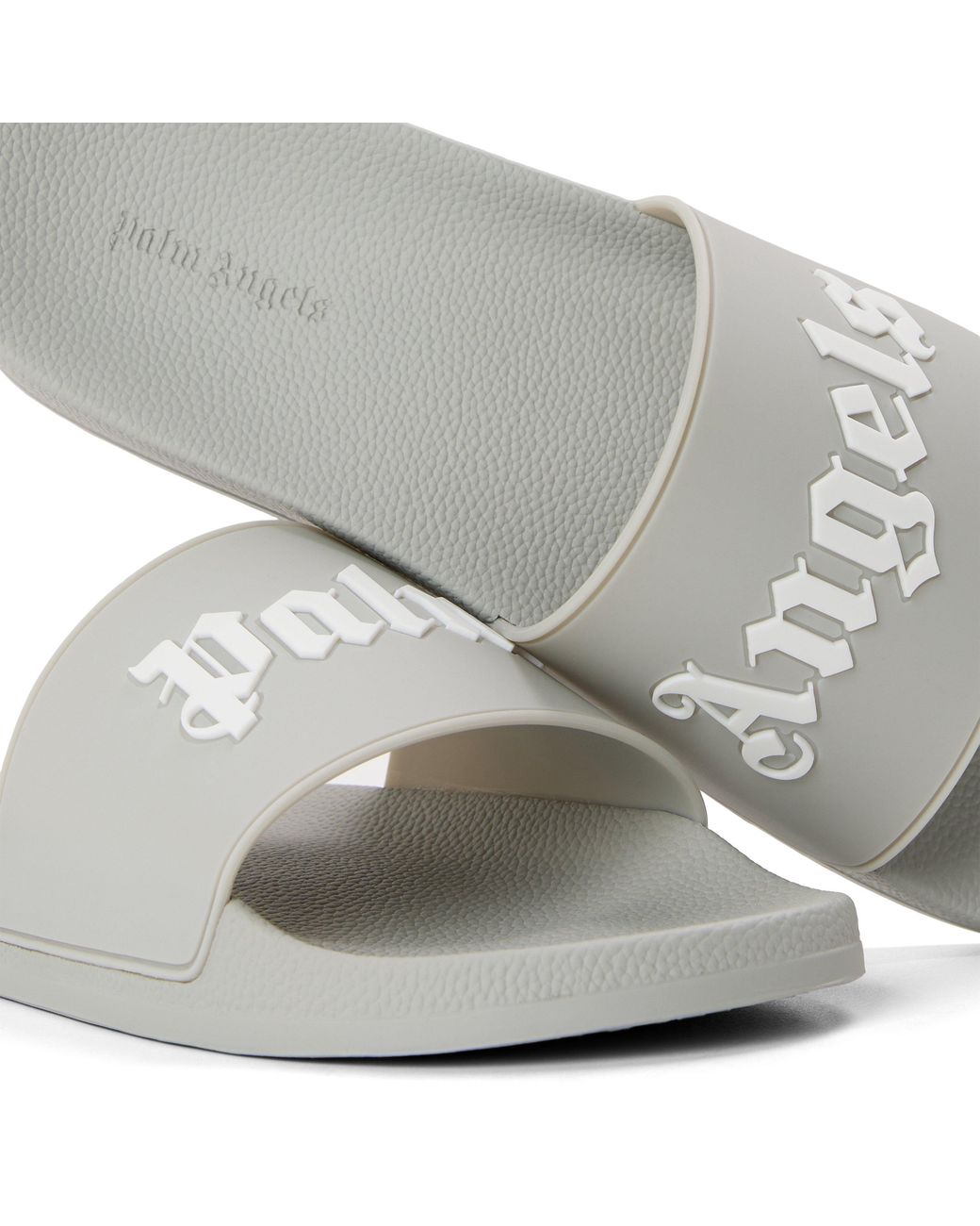 Palm Angels White Pool Sliders for men
