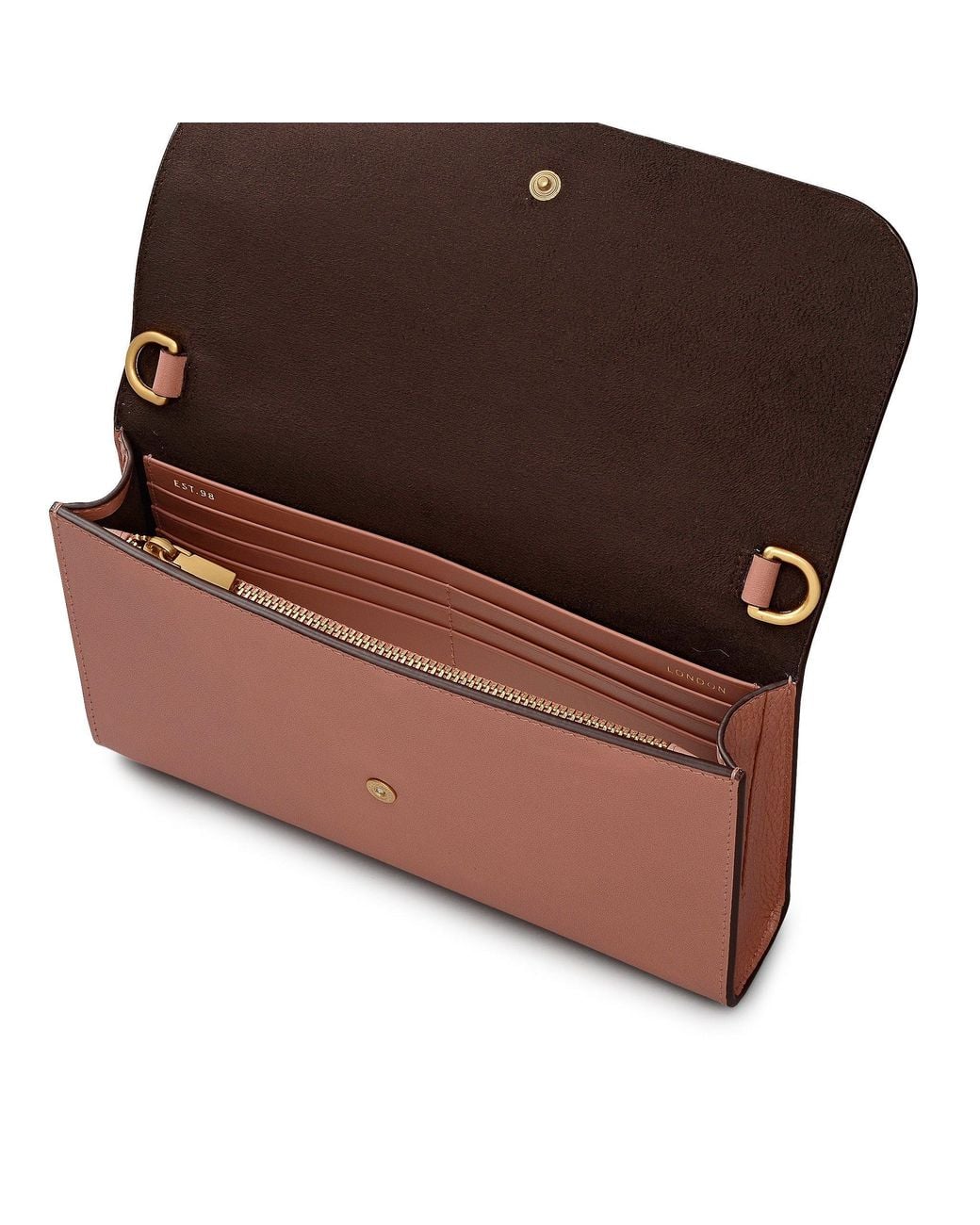 Radley Pink Lynton Road Leather Wallet On Chain