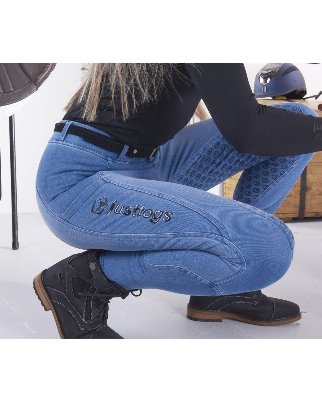 Just Togs Blue Jt Just Jeans Rider Tight