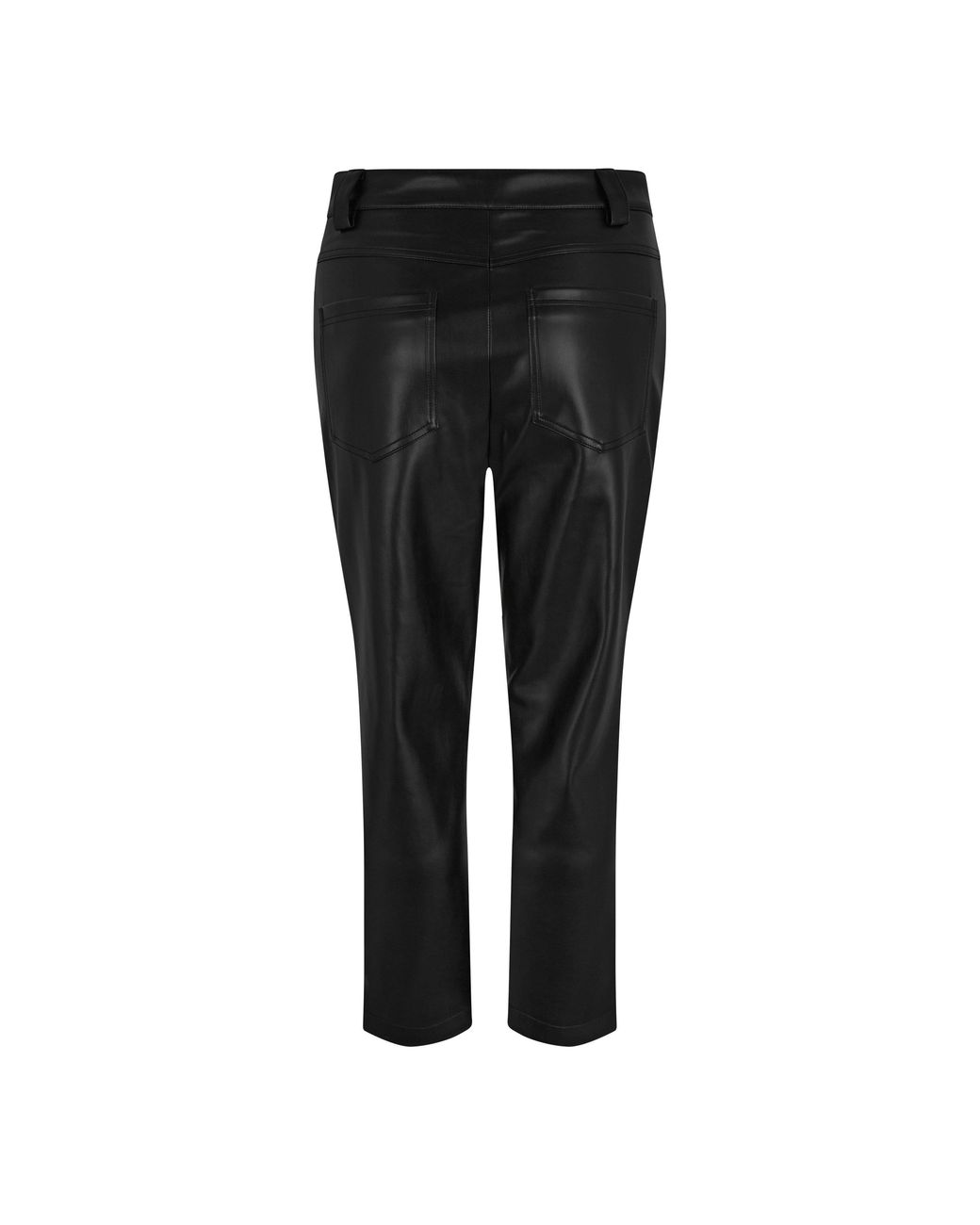 Biba Black Pu Straight Leg Trouser