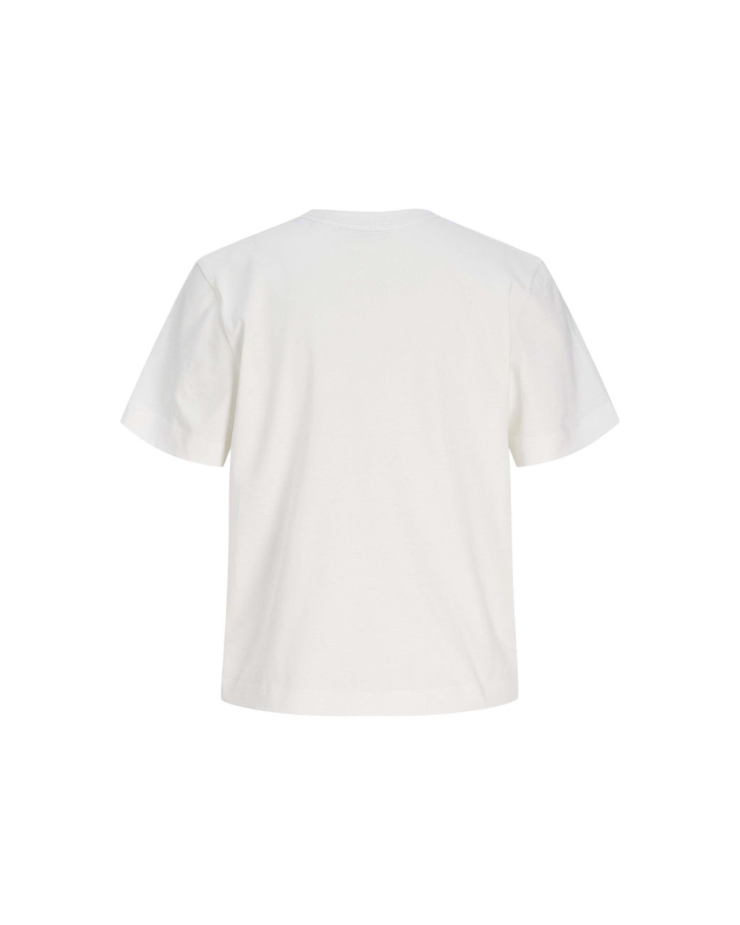JJXX White Sophia Boxy Short-Sleeve Cotton T-Shirt