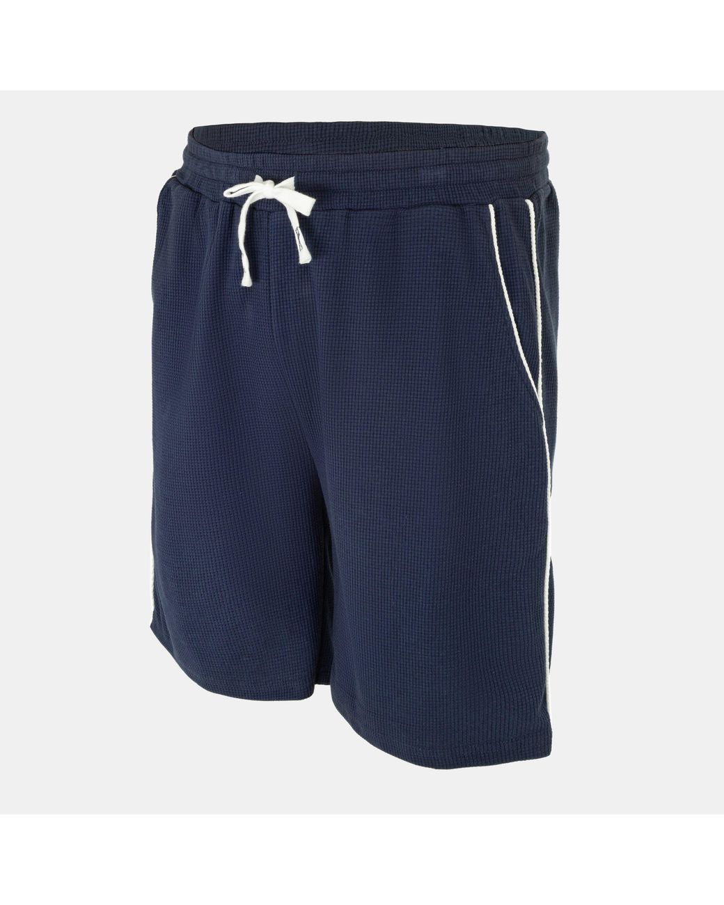 Fabric Blue Waffle Shorts for men