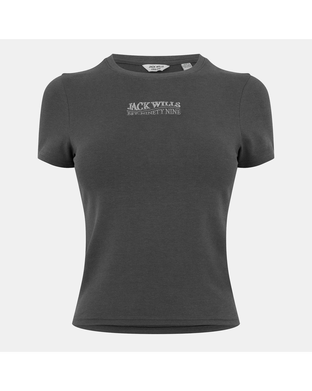 Jack Wills Gray Jw Graphic Slim Fit T-Shirt