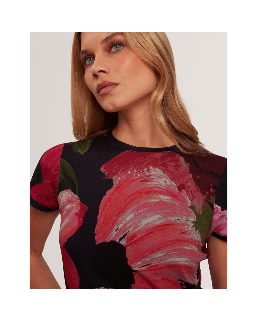 Ted Baker Pink Ted Printed Tee Ld71