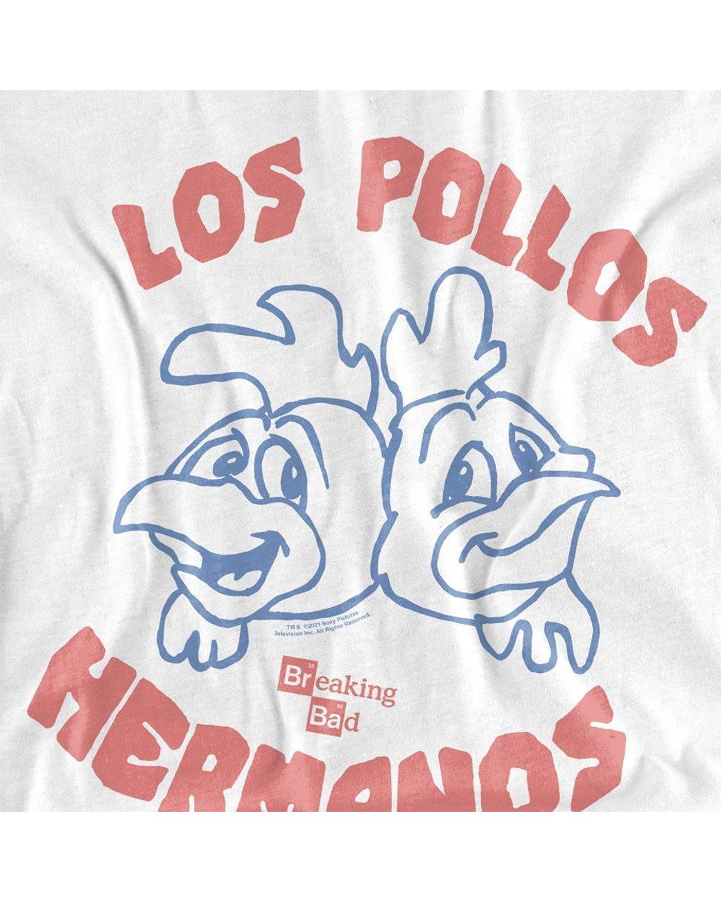 Breaking Bad White The Los Pollos T Shirt for men