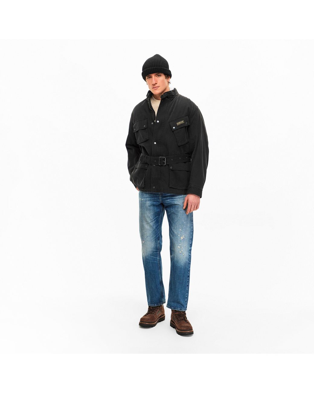 Barbour Blue B.Intl Washed Wax Jacket for men