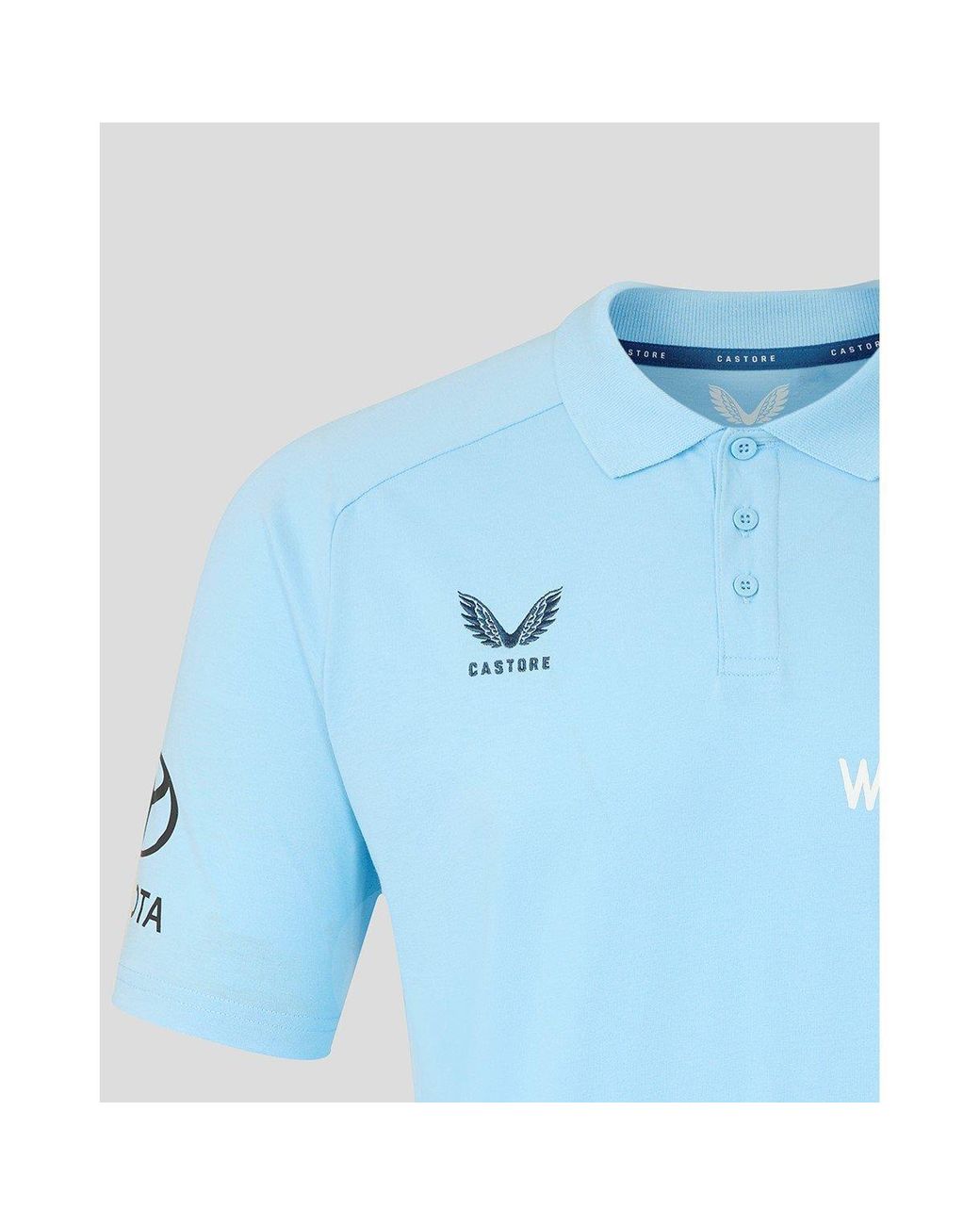 Castore Blue 26/27 England Cricket Polo Shirt for men