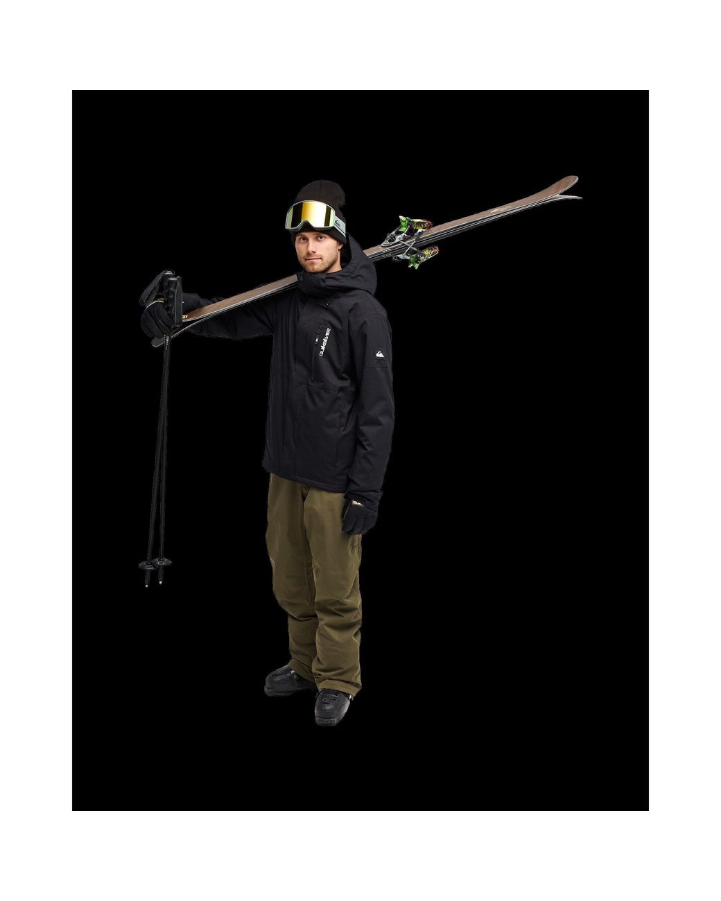 Quiksilver Black Titan Ski Jacket for men