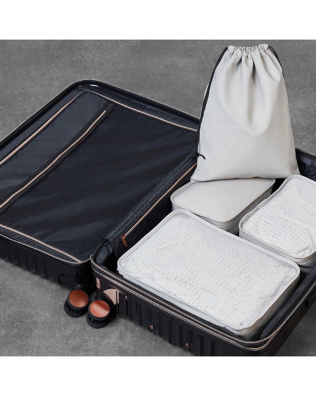 Rock Gray Packing Cubes Set Of 4