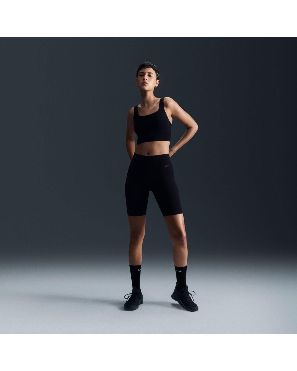 Nike Black Non Wired Medium Impact Sports Bra