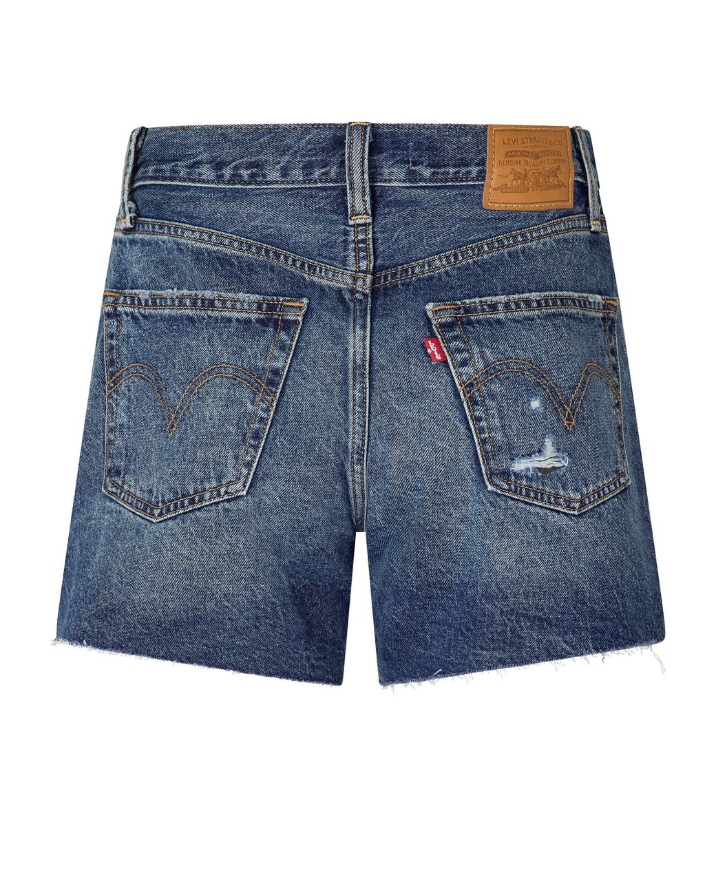 Levi's Blue Ribcage Denim Shorts