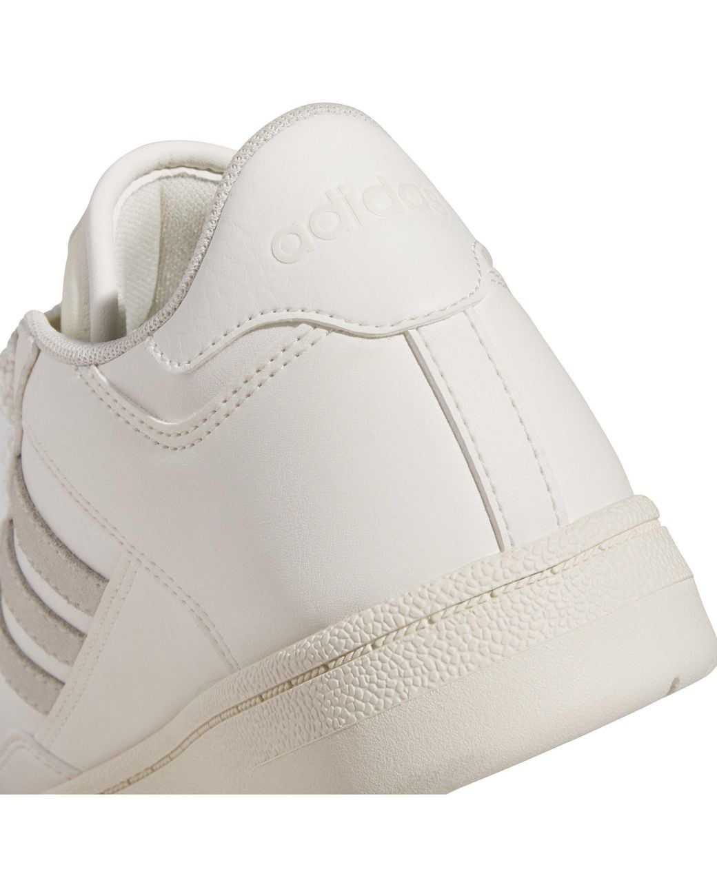 Adidas White Rapid Court Low-Top Trainers