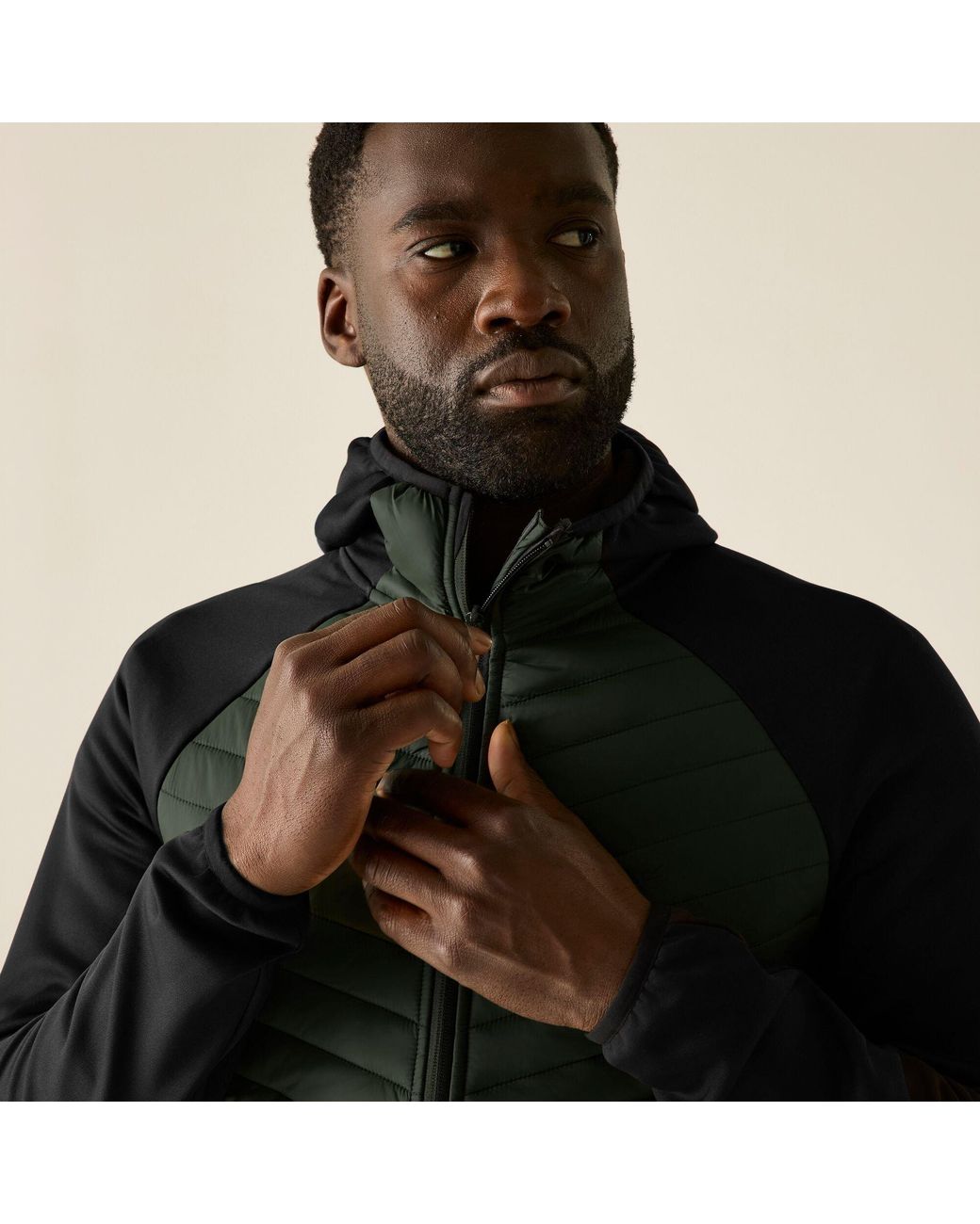 Regatta Black Andreson Hybrid Water-Repellent Jacket for men