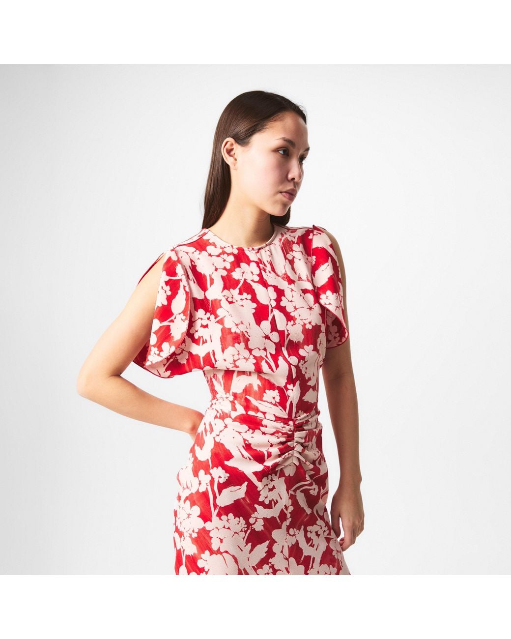 Victoria Beckham Gathered Midi Dress
