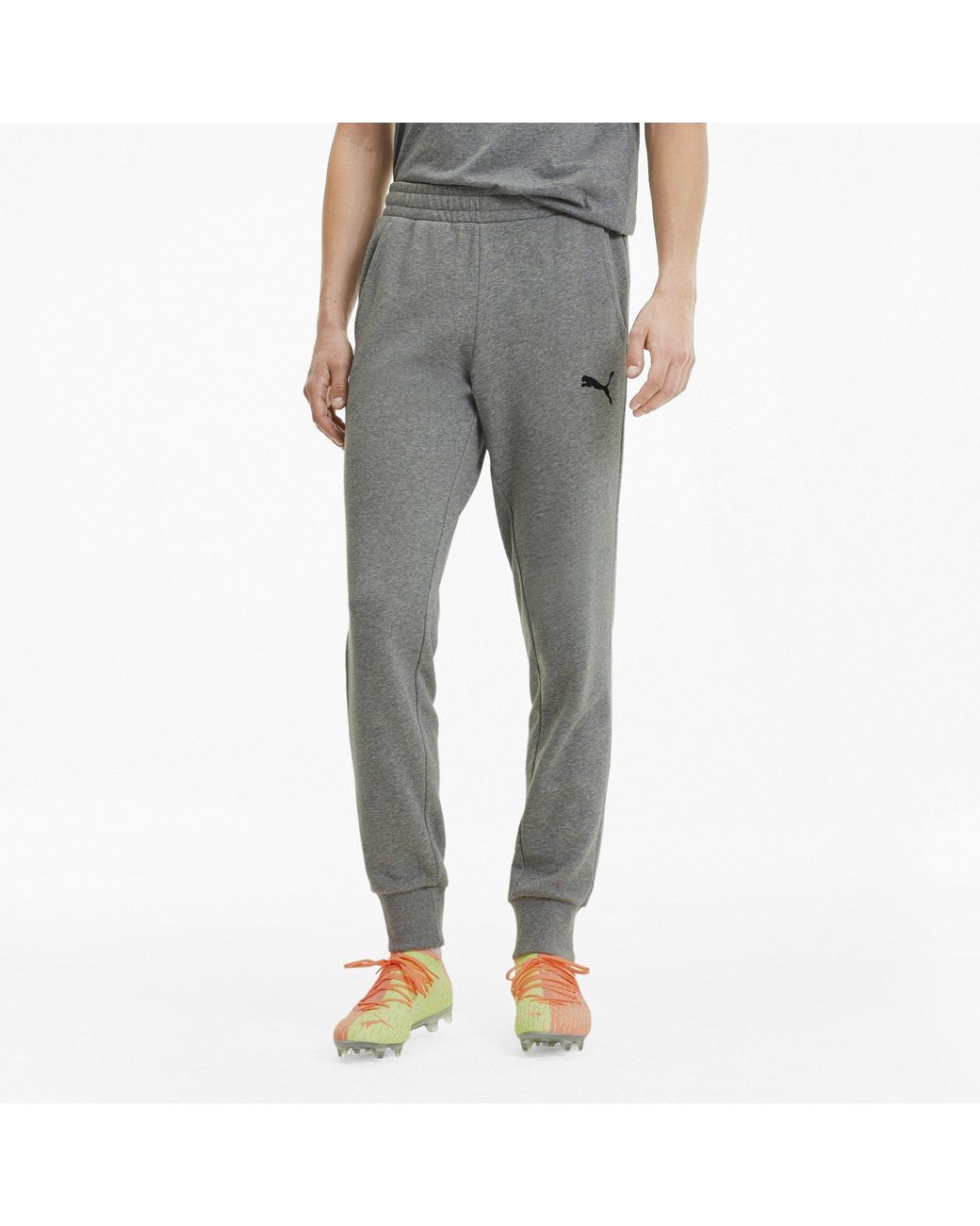 PUMA Gray Teamgoal 23 Closed Hem Jersey Joggers for men