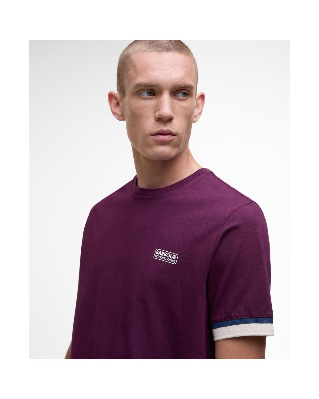 Barbour Purple Evan T-Shirt for men