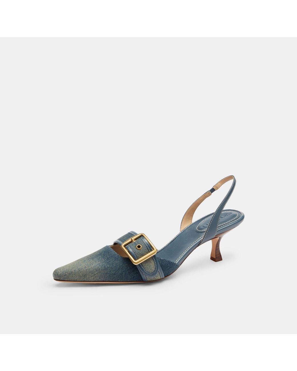 COACH Blue Slingbacks