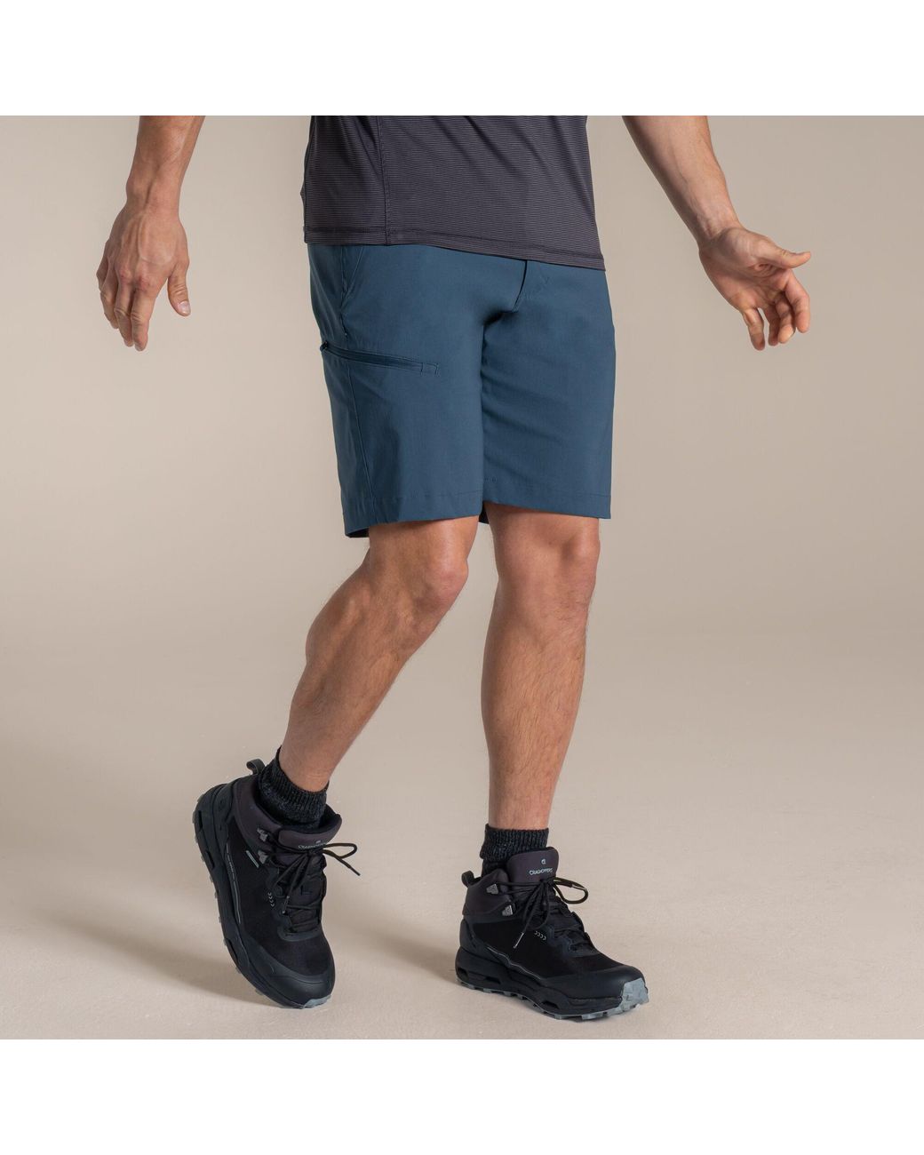 Craghoppers Blue Kiwi Pro Iii Water-Repellent Travel Shorts for men
