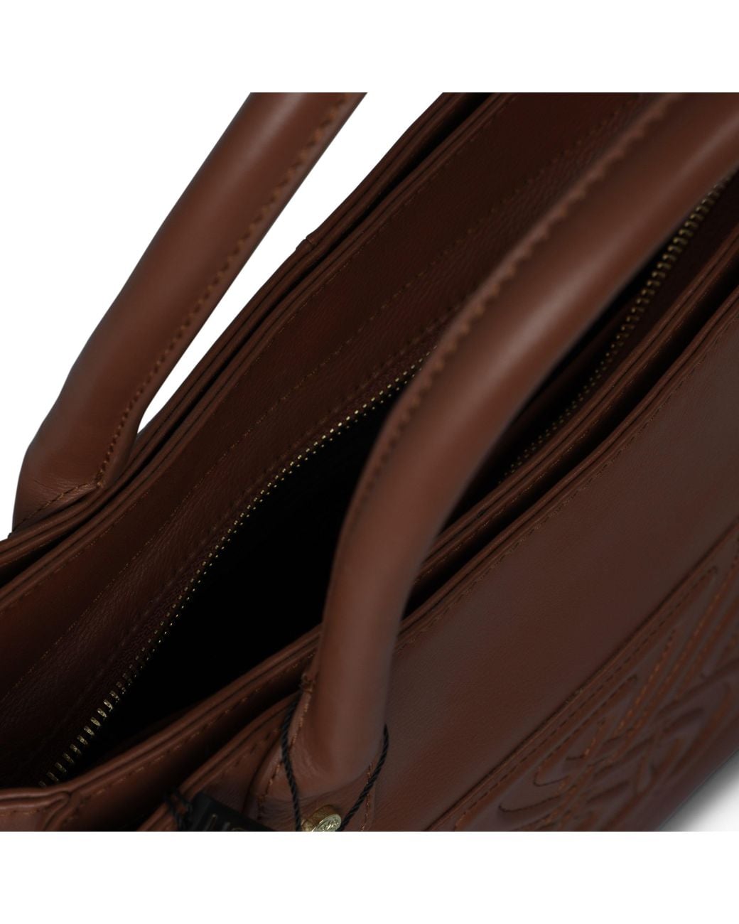Biba Brown Leather Padded Tote Bag