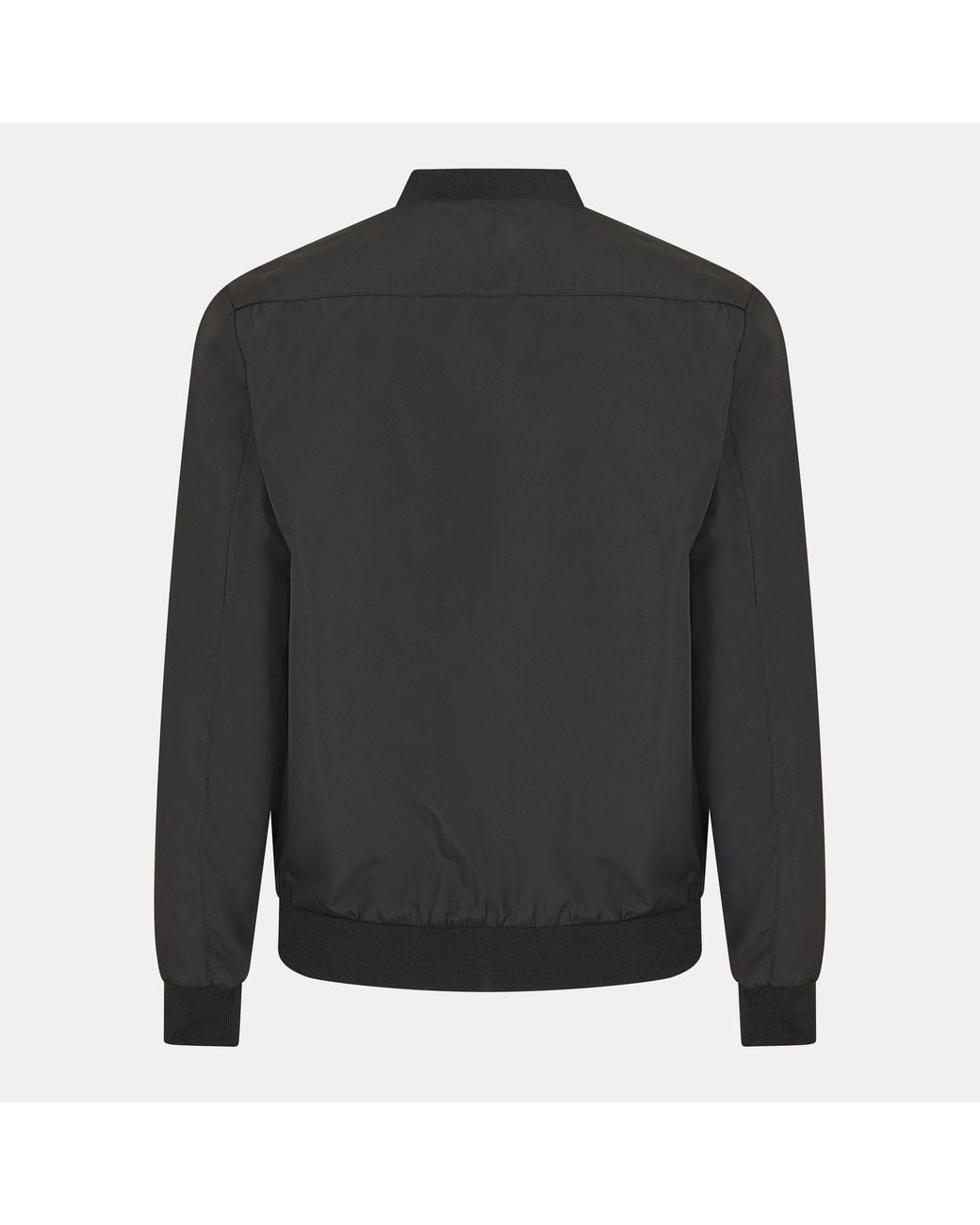 Brave Soul Black Bs Bomber Jacket With Ribbed Hem for men
