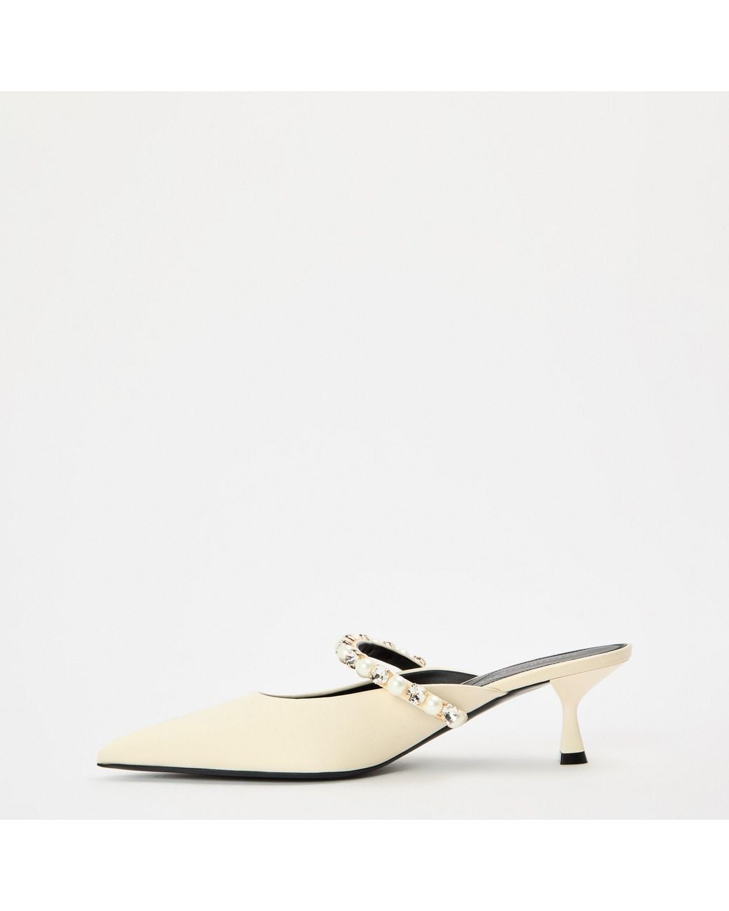 Stella McCartney Natural Elsa Stn Heeled Mule