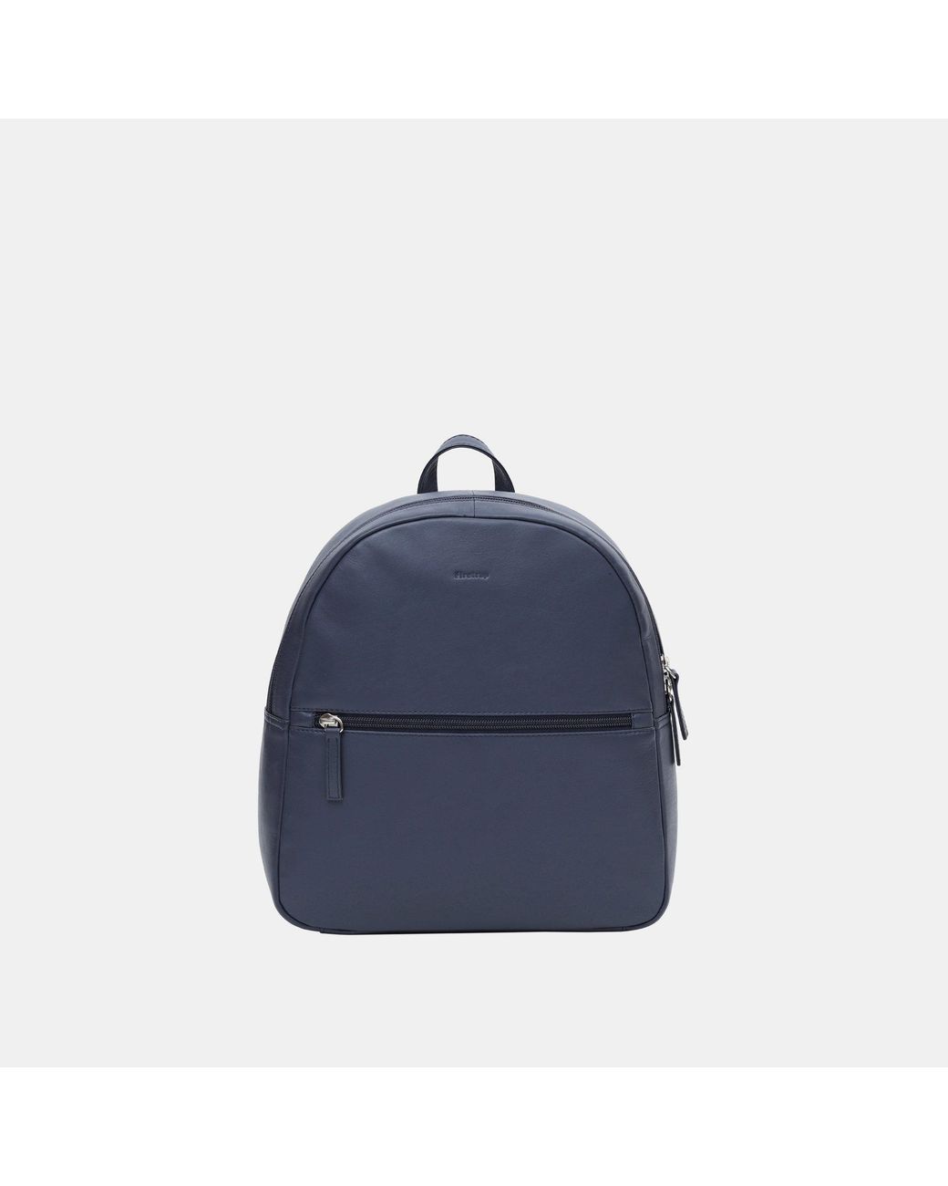 Firetrap Blue Leather Zip Backpack