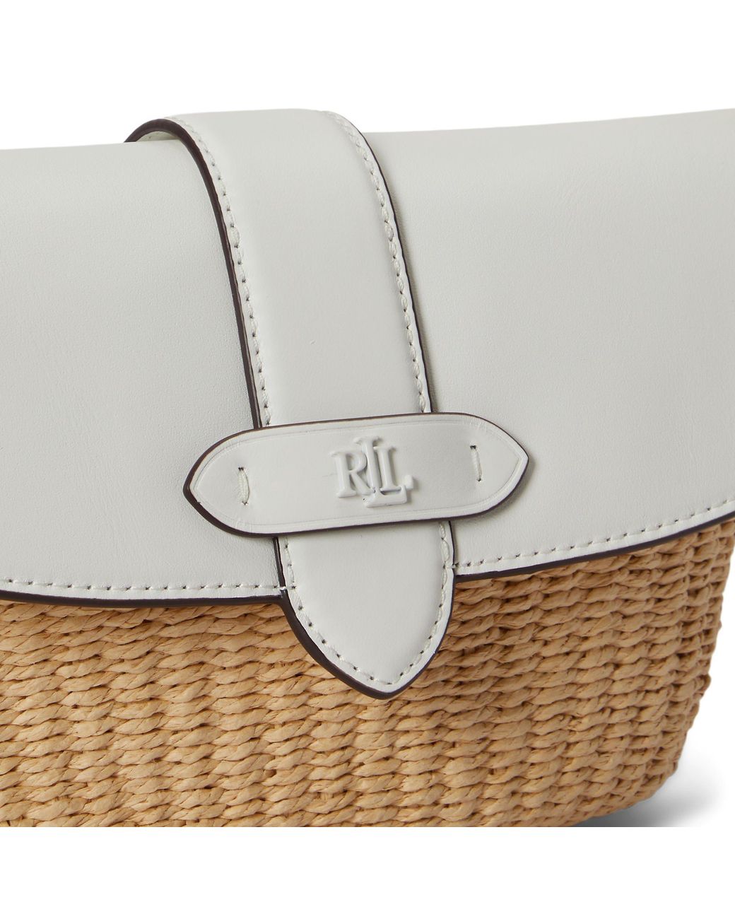 Ralph Lauren White Straw Bag