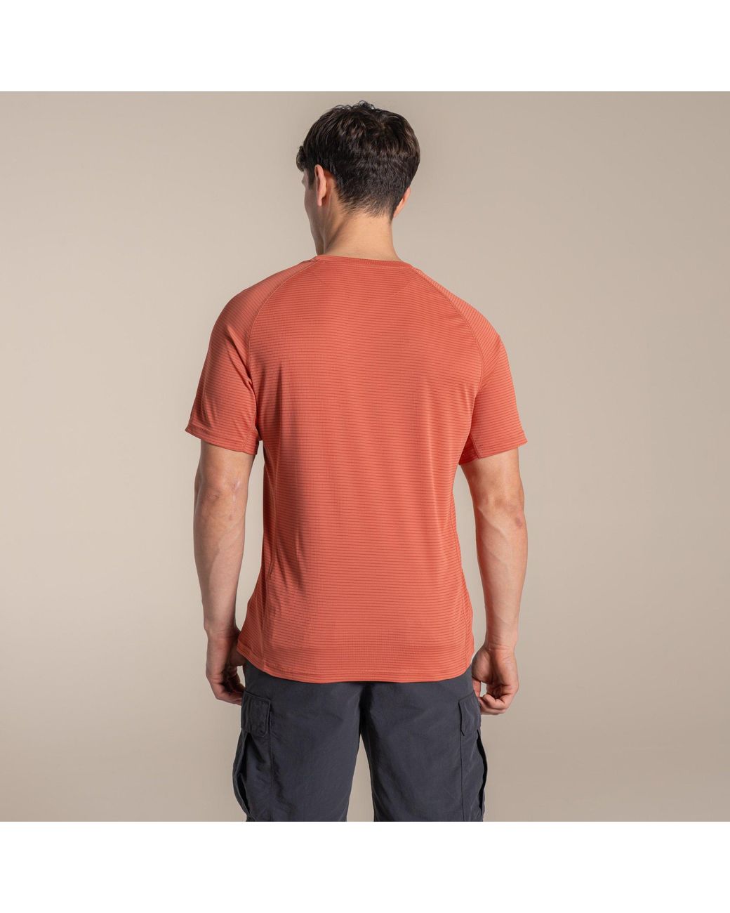 Craghoppers Red Nosilife Solar Shield+ Short-Sleeved T-Shirt for men